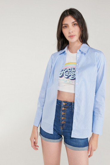 Blusa ajustada estampada