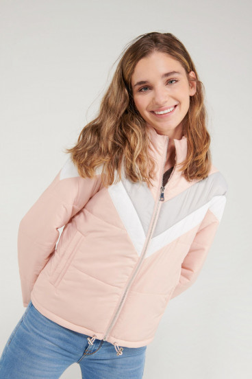 Chaqueta acolchada cuello alto