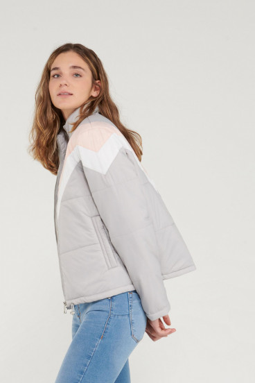 Chaqueta acolchada cuello alto