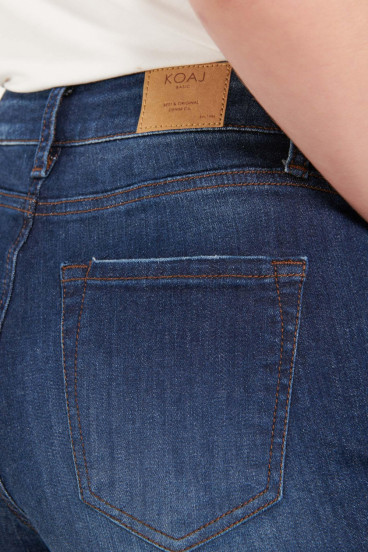 Short denim tiro medio