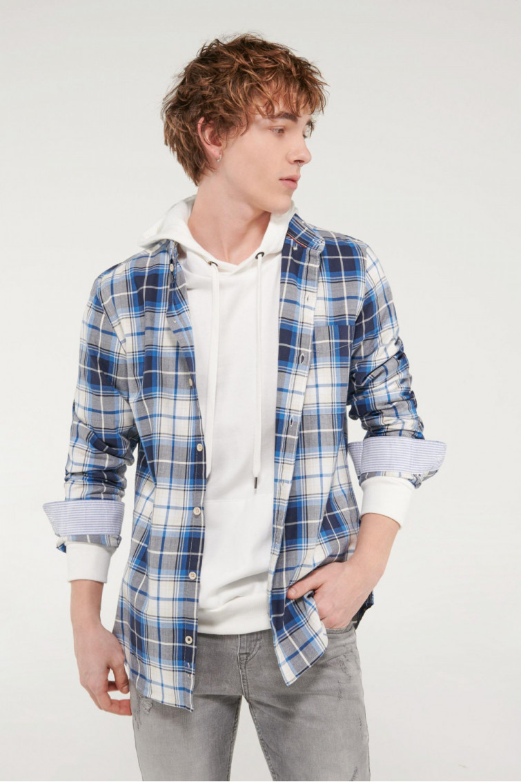 CAMISA CUADROS MANGA LARGA