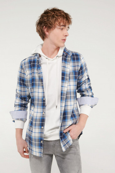 CAMISA CUADROS MANGA LARGA