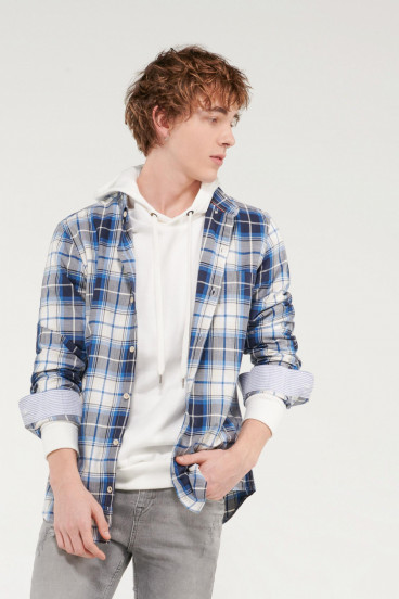 CAMISA CUADROS MANGA LARGA