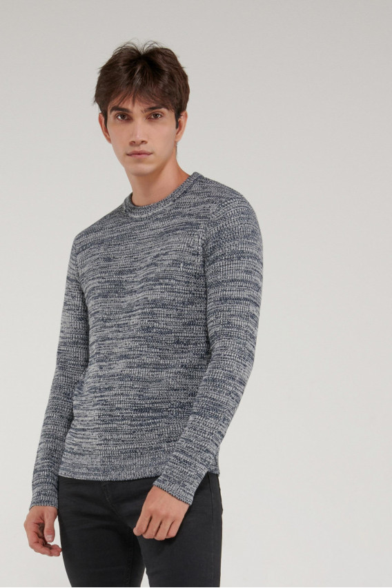 Suéter cuello redondo