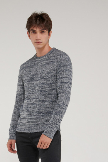 Suéter cuello redondo