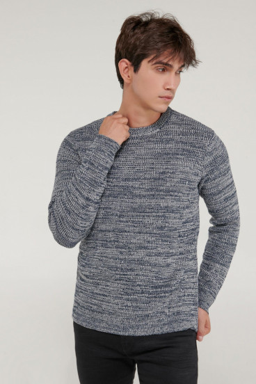 Suéter cuello redondo