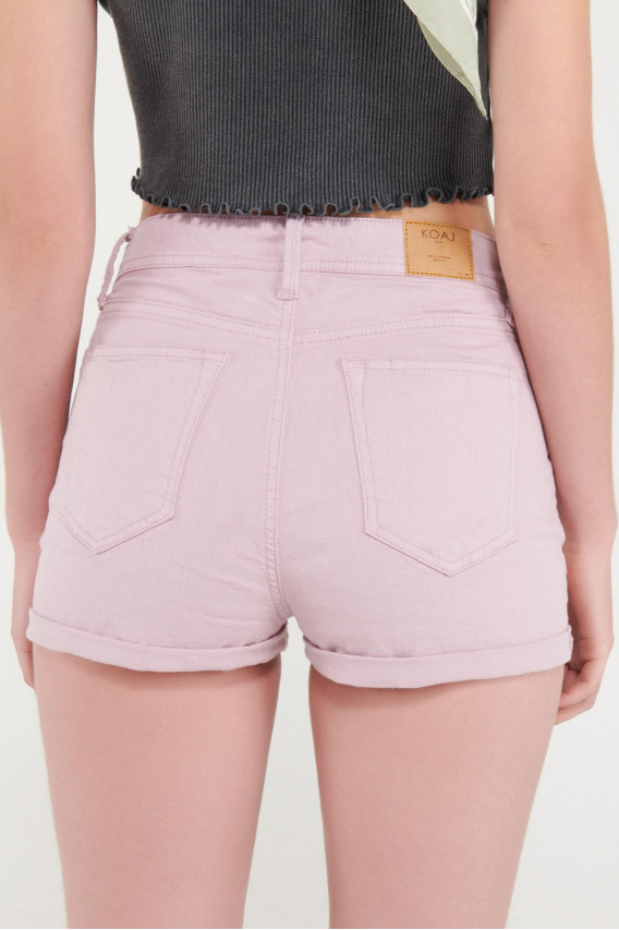 Short unicolor tiro alto