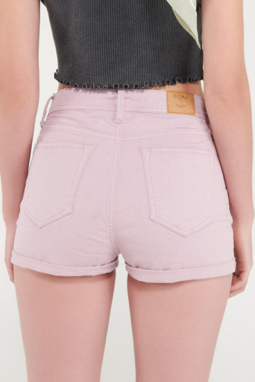 Short unicolor tiro alto