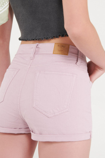 Short unicolor tiro alto