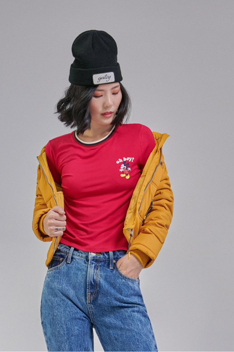 Camiseta estampada manga corta Minnie