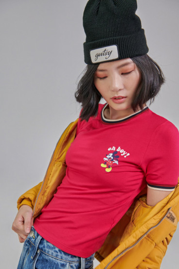 Camiseta estampada manga corta Minnie