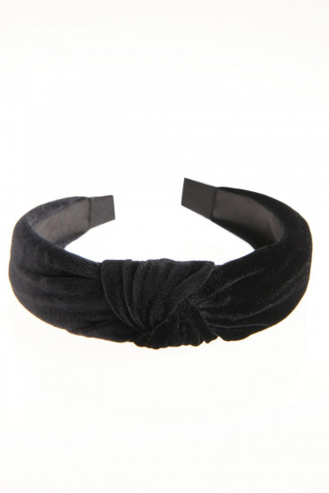 Diadema tela acabado brillante.