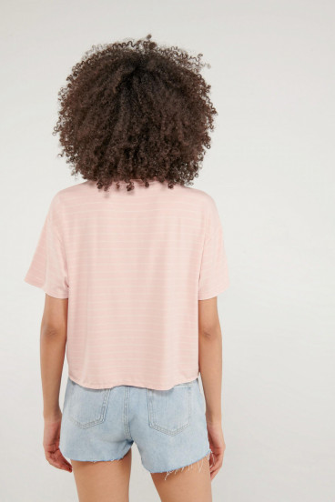 Camiseta básica, manga corta.