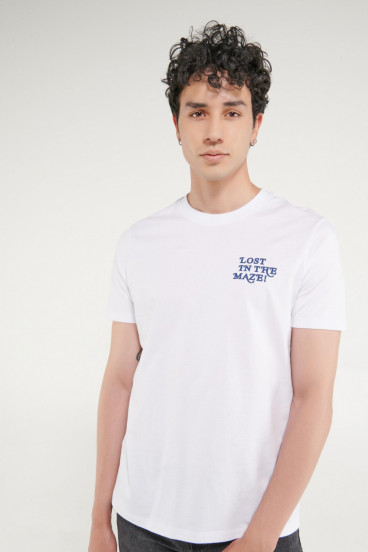 Camiseta estampada manga corta