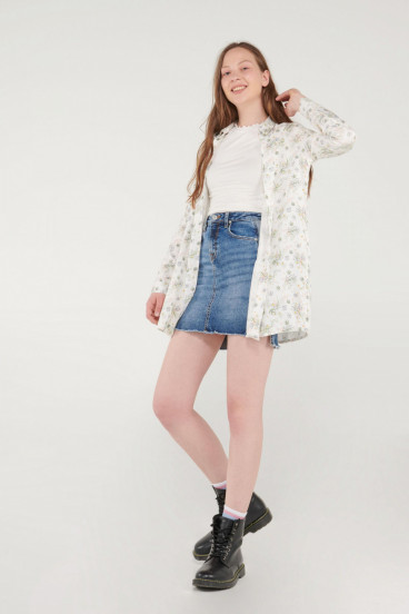 BLUSA FLORES MANGA LARGA