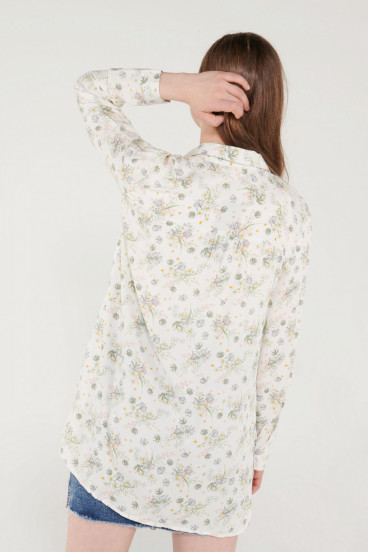 BLUSA FLORES MANGA LARGA