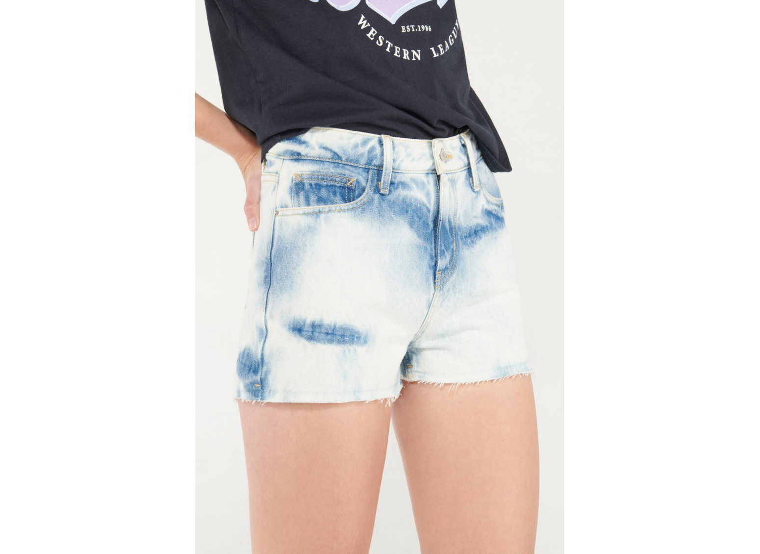 Short de jean con bolsillos