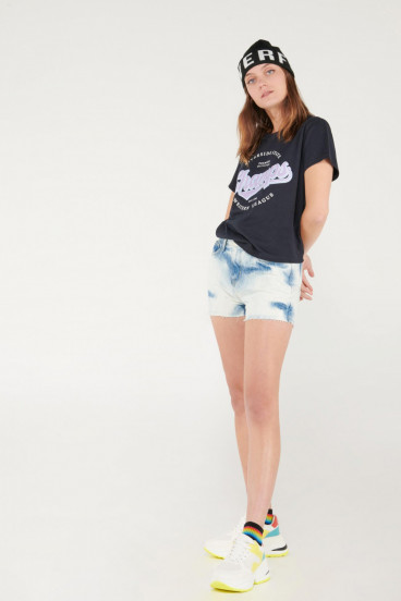Short de jean con bolsillos