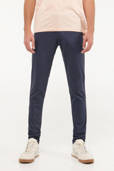Pantalon super slim unicolor