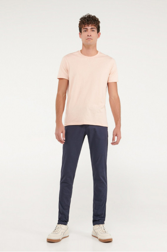 Pantalon super slim unicolor