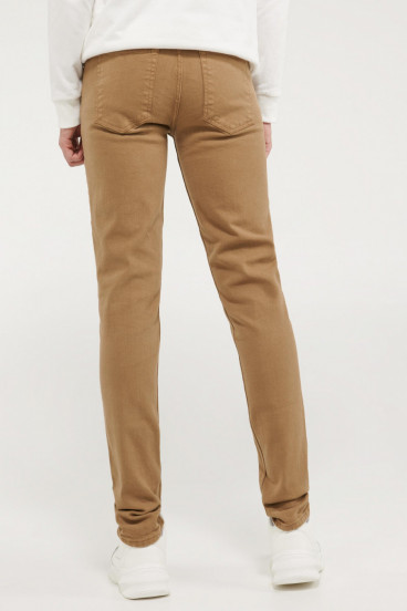 Pantalon unicolor slim