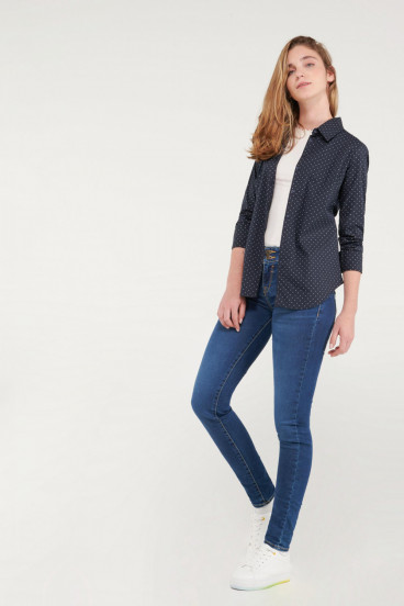 Blusa ajustada estampada