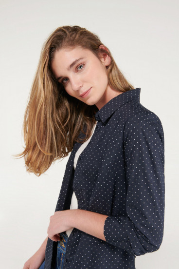 Blusa ajustada estampada