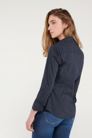 Blusa ajustada estampada