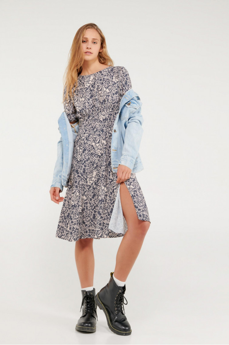 Vestido midi estampado