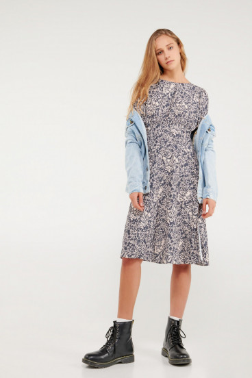Vestido midi estampado