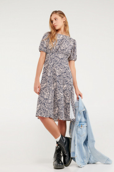 Vestido midi estampado