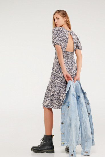 Vestido midi estampado