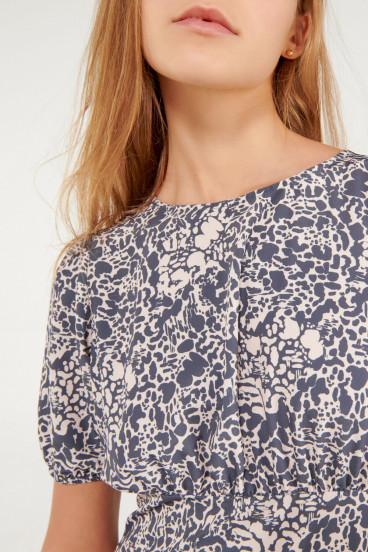 Vestido midi estampado