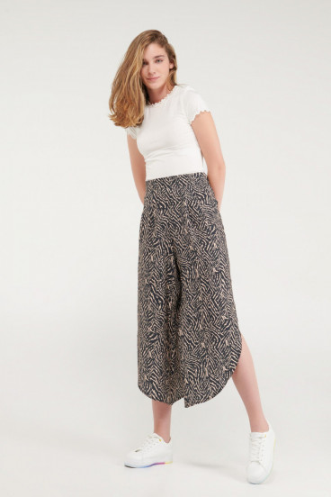 Pantalón culotte bota abierta