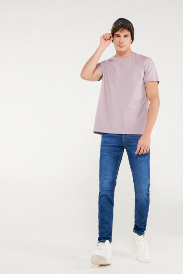 Camiseta unicolor manga corta