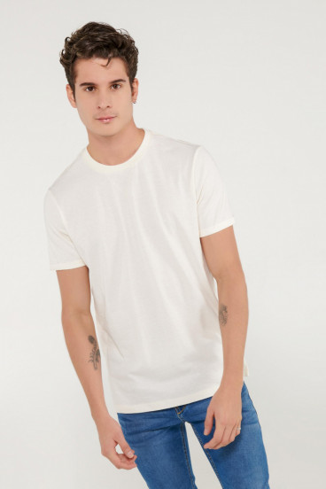 Camiseta unicolor manga corta