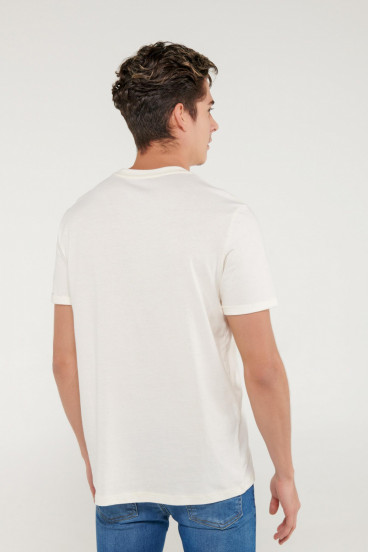 Camiseta unicolor manga corta