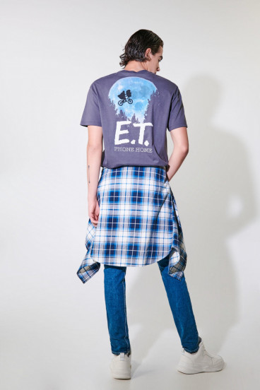 Camiseta manga corta estampado E.T.