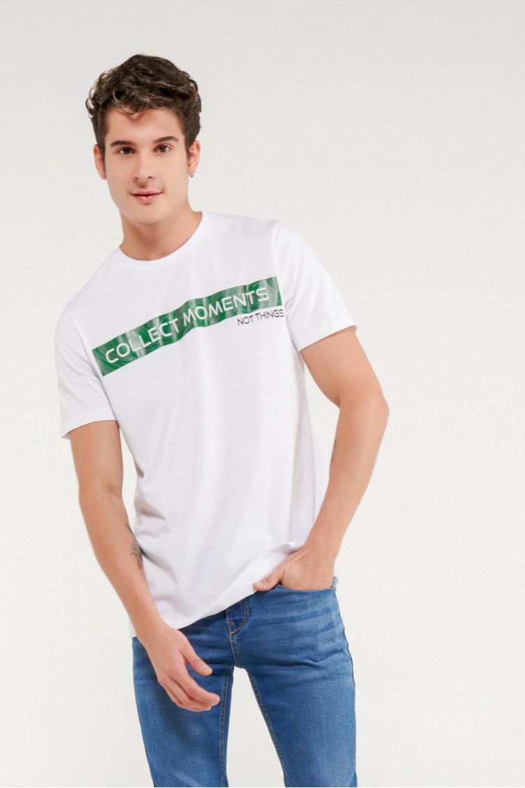 Camiseta manga corta con estampado