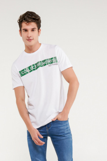 Camiseta manga corta con estampado