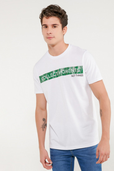 Camiseta manga corta con estampado