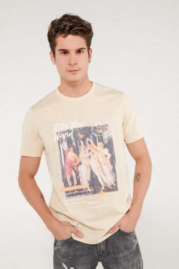 Camiseta manga corta estampada