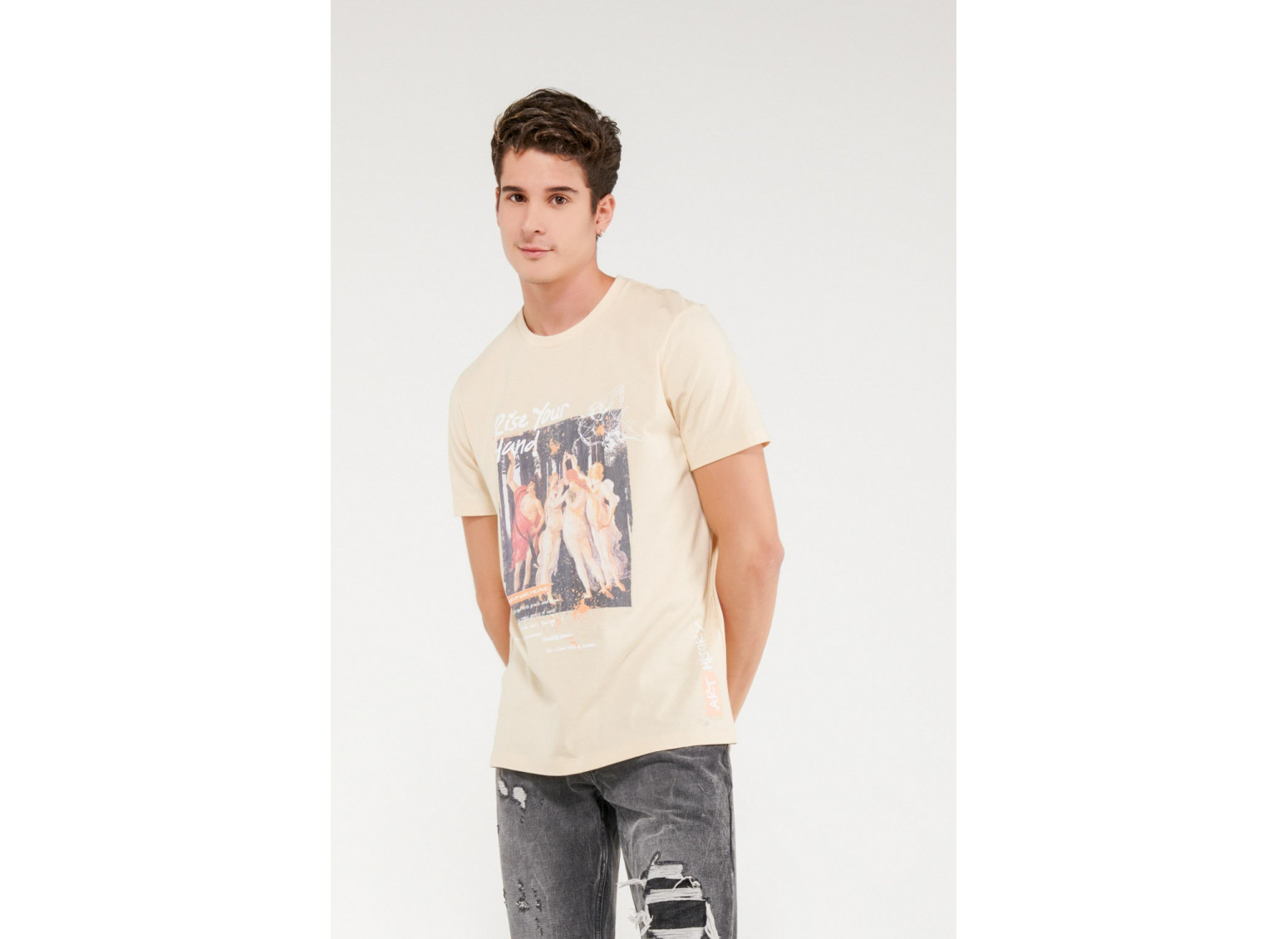 Camiseta manga corta estampada