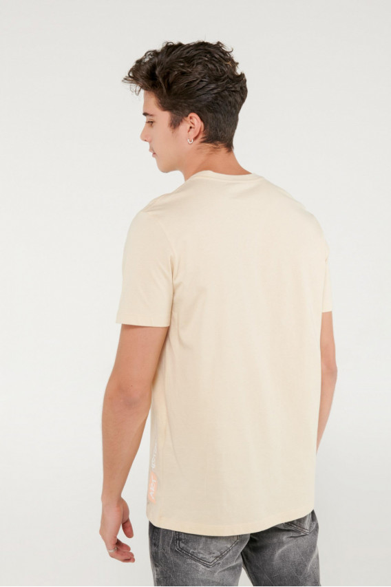 Camiseta manga corta estampada