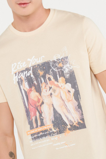 Camiseta manga corta estampada