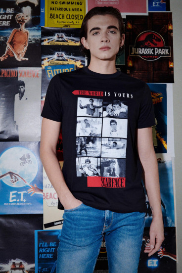 Camiseta manga corta estampada Scarface.