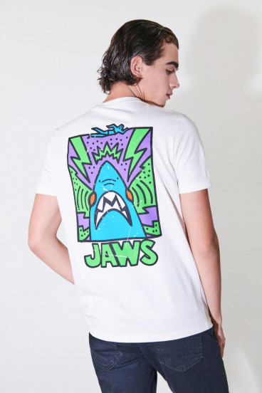 Camiseta manga corta estampada Tiburon.