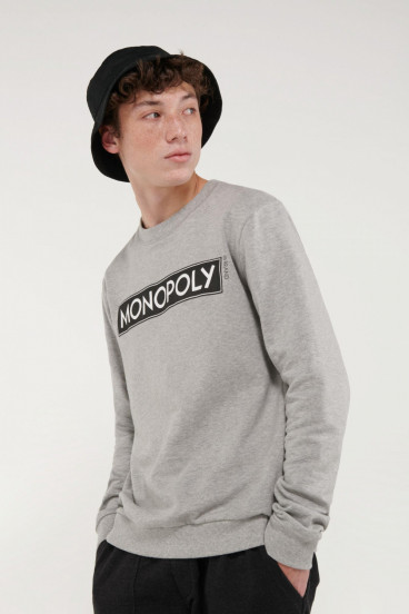 Buzo cuello redondo con estampado  Monopolio.