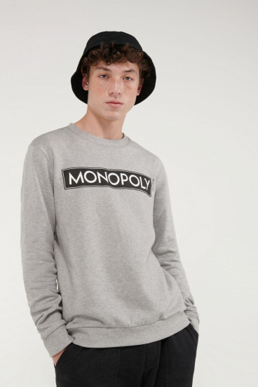 Buzo cuello redondo con estampado  Monopolio.