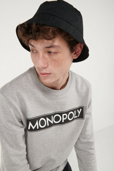 Buzo cuello redondo con estampado  Monopolio.